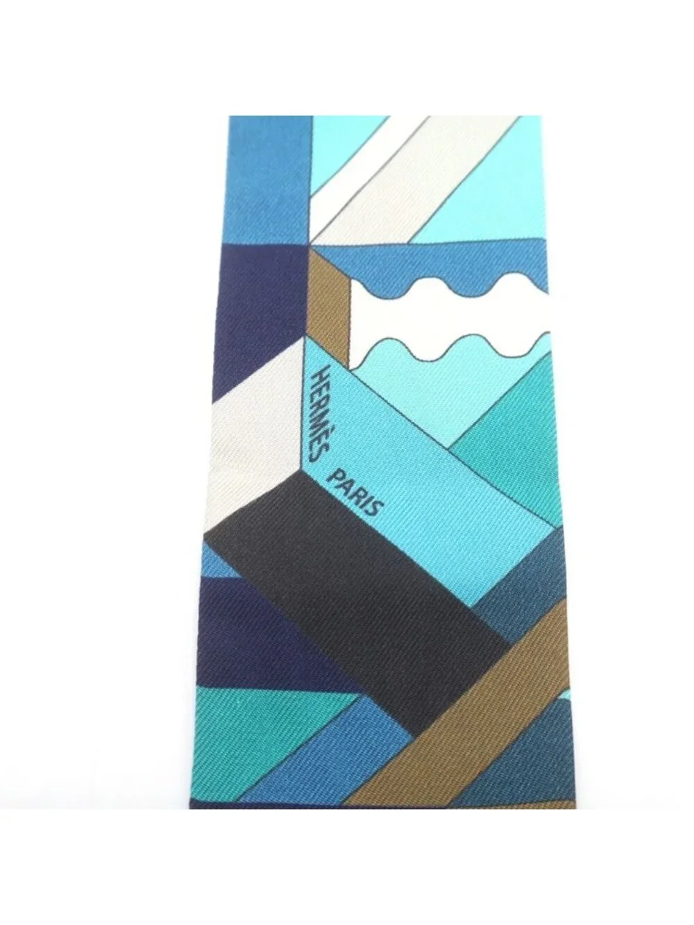 Hermes Silk Twill Scarf Blue